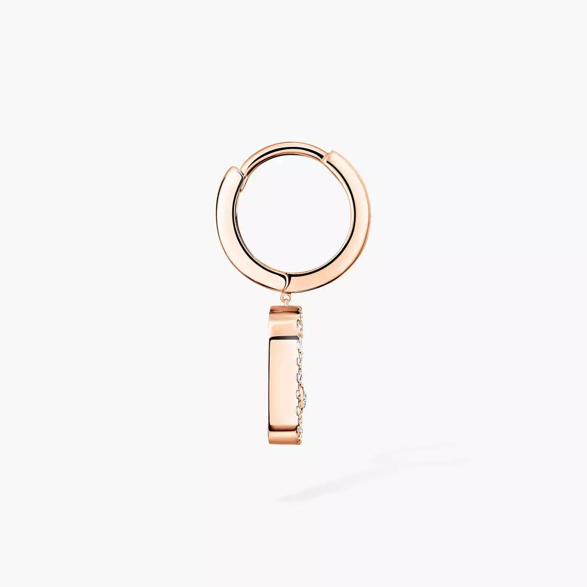 [Polaidi Jewelry]Move Uno Single Diamond Hoop Earring