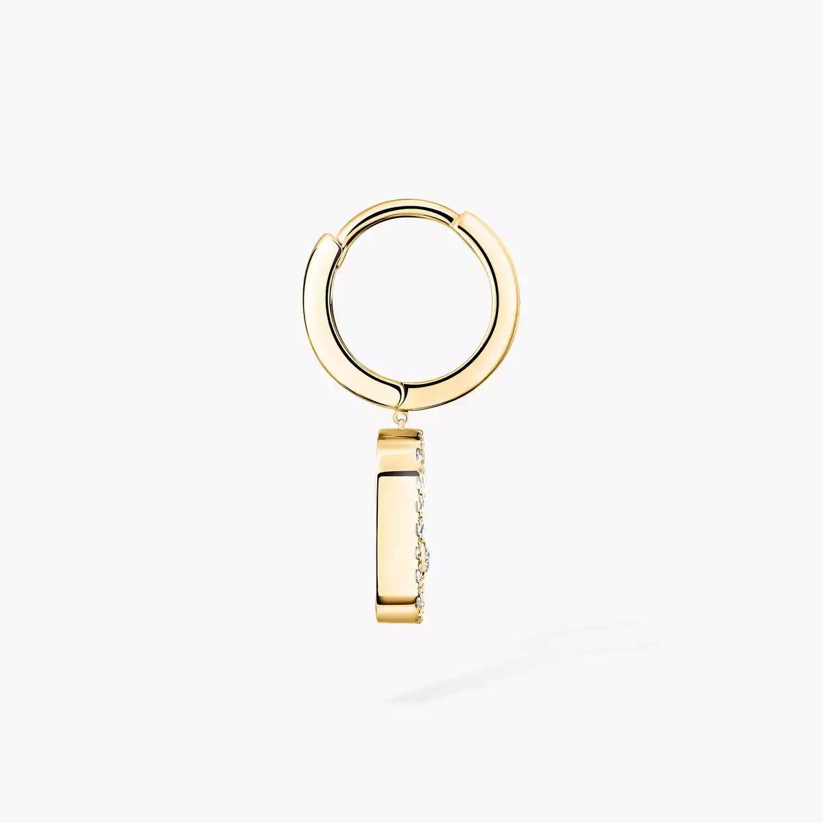 [Polaidi Jewelry]Move Uno Single Diamond Hoop Earring