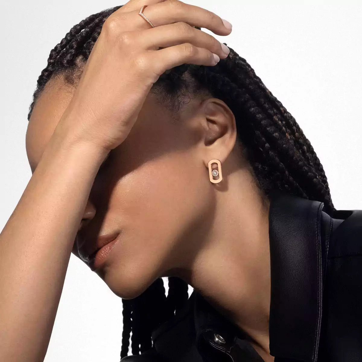 [Polaidi Jewelry]So Move Diamond Earrings in Yellow Gold
