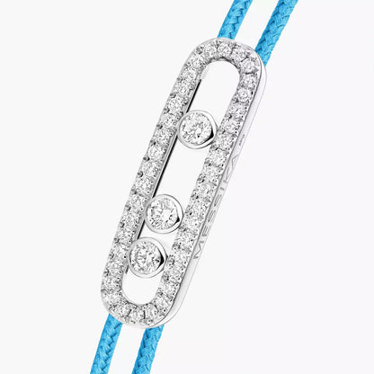 [Polaidi Jewelry]Messika Care(s) pink cord pav¨¦ bracelet