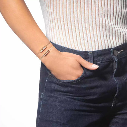 [Polaidi Jewelry]Messika Care(s) pink cord pav¨¦ bracelet