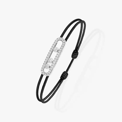 [Polaidi Jewelry]Messika Care(s) pink cord pav¨¦ bracelet