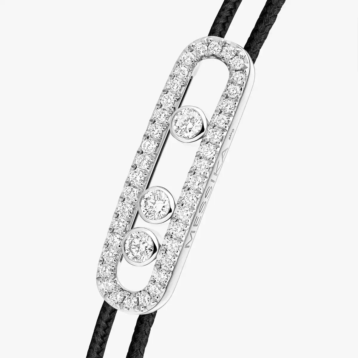 [Polaidi Jewelry]Messika Care(s) pink cord pav¨¦ bracelet
