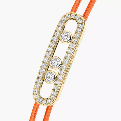 [Polaidi Jewelry]Messika Care(s) pink cord pav¨¦ bracelet