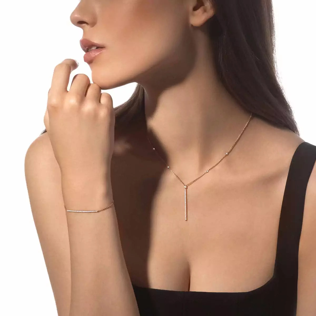 [Polaidi Jewelry]Gatsby Diamond Bracelet