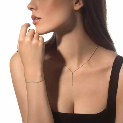 [Polaidi Jewelry]Diamond Thin Bangle 0.15ct My Twin Toi & Moi