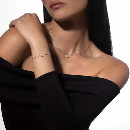 [Polaidi Jewelry]Move Uno Diamond Bracelet