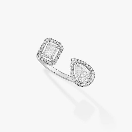[Polaidi Jewelry]MY TWIN TOI & MOI SILVER DIAMOND RING