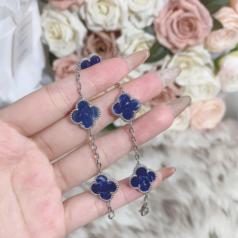 [Polaidi Jewelry]CLOVER 5 MOTIF PIETERSITE BRACELET COLLECTION