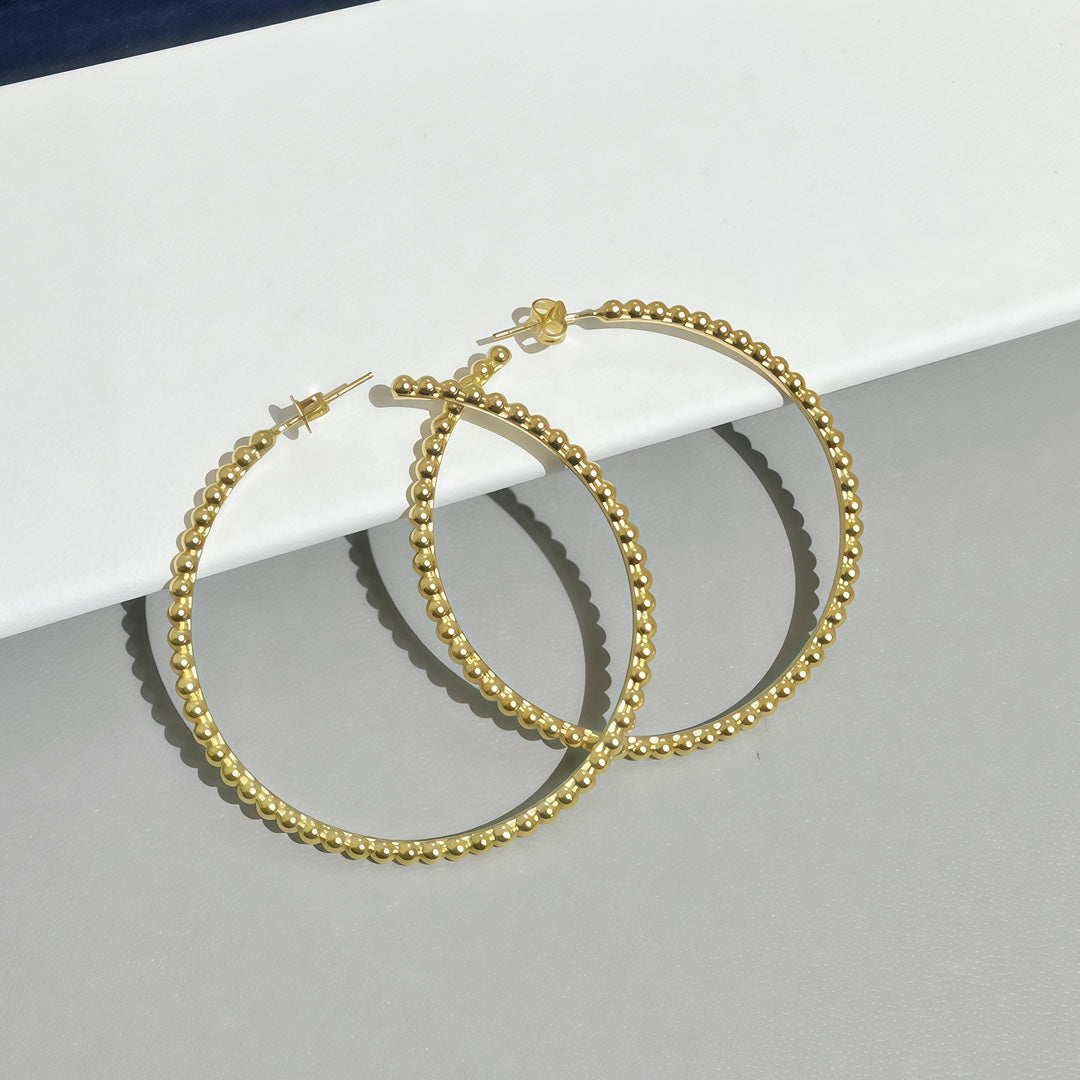 [Polaidi Jewelry] SMOOTH BEAD STUD EARRINGS