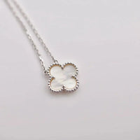 [Polaidi Jewelry ]CLOVER  15MM WHITE MOTHER-OF-PEARL SILVER