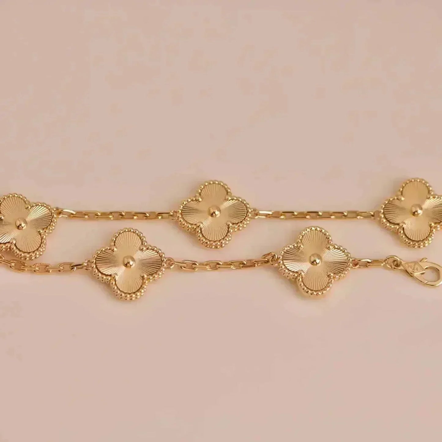 [：Polaidi Jewelry]クローバー5フラワーレーザーブレスレット