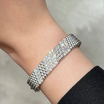 [Polaidi Jewelry]  FIVE-ROW DIAMOND BRACELET