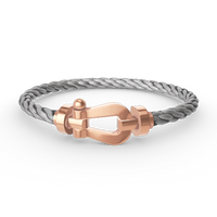 [Polaidi Jewelry ]FORCE LARGE HORSESHOE NO DIAMOND BRACELET ROSE GOLD