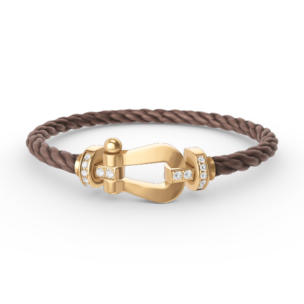 [：Polaidi Jewelry]FORCE LARGE HORSESHOE HALF DIAMOND BRACELET GOLD