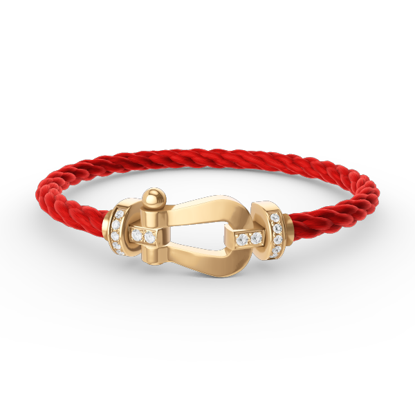 [：Polaidi Jewelry]FORCE LARGE HORSESHOE HALF DIAMOND BRACELET GOLD