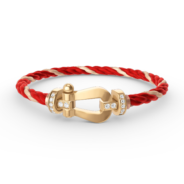 [：Polaidi Jewelry]FORCE LARGE HORSESHOE HALF DIAMOND BRACELET GOLD