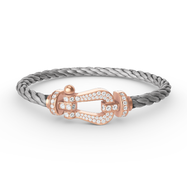 [：Polaidi Jewelry]FORCE LARGE HORSESHOE FULL DIAMOND BRACELET ROSE GOLD