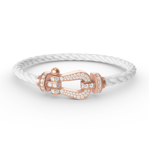 [Polaidi Jewelry]FORCE LARGE HORSESHOE FULL DIAMOND BRACELET ROSE GOLD