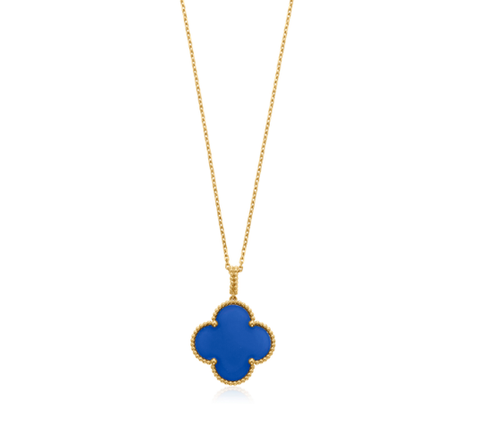 [：Polaidi Jewelry]CLOVER 25MM NECKLACE TURQUOISE ROSE GOLD