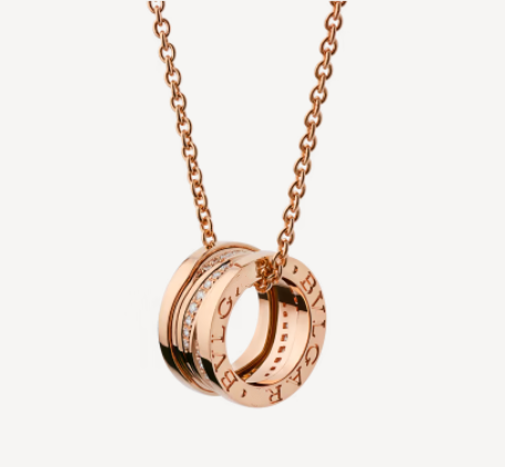[Polaidi Jewelry]ZERO 1 PINK GOLD DIAMOND NECKLACE