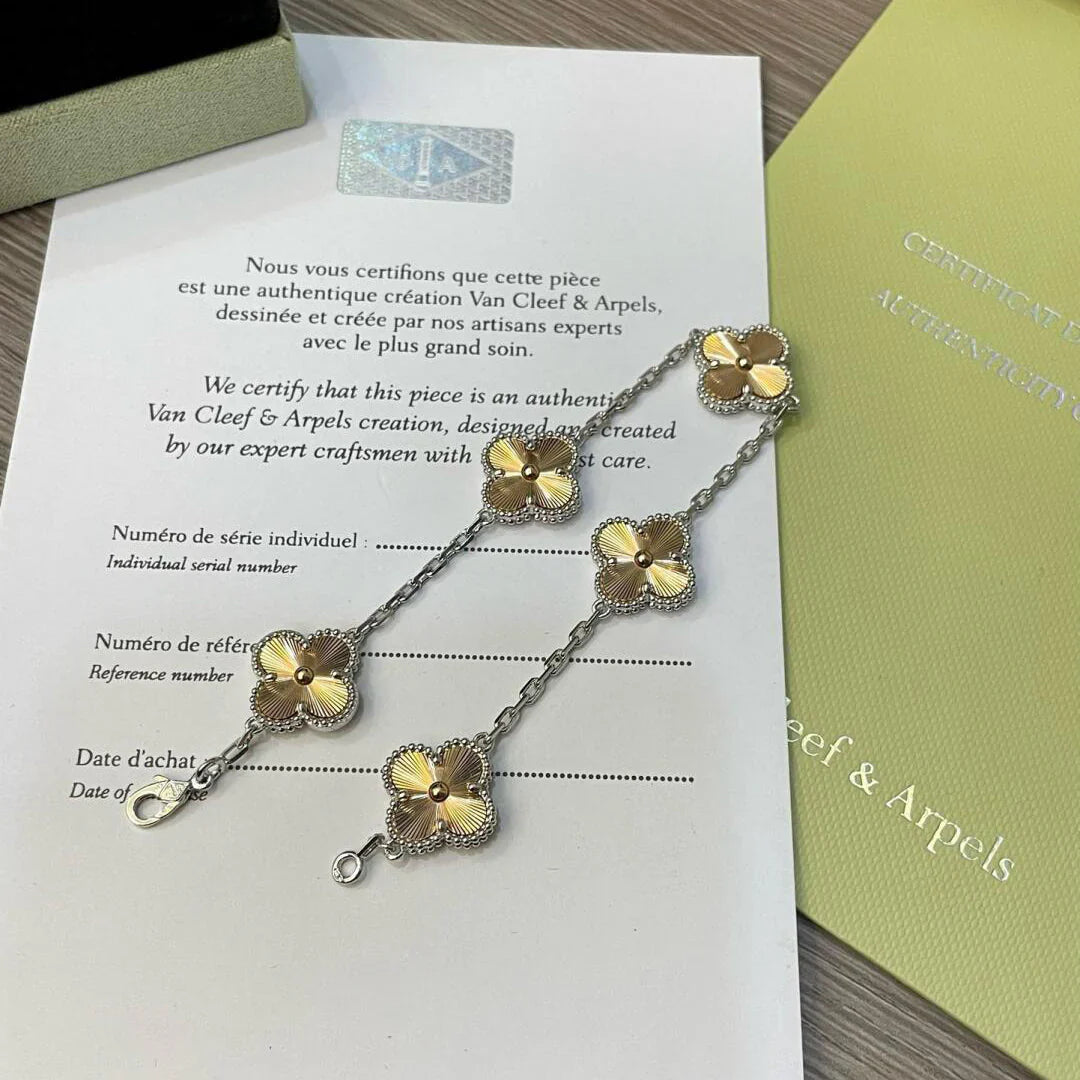 [Polaidi Jewelry] CLOVER 5 MOTIF LASER BRACELET COLLECTION