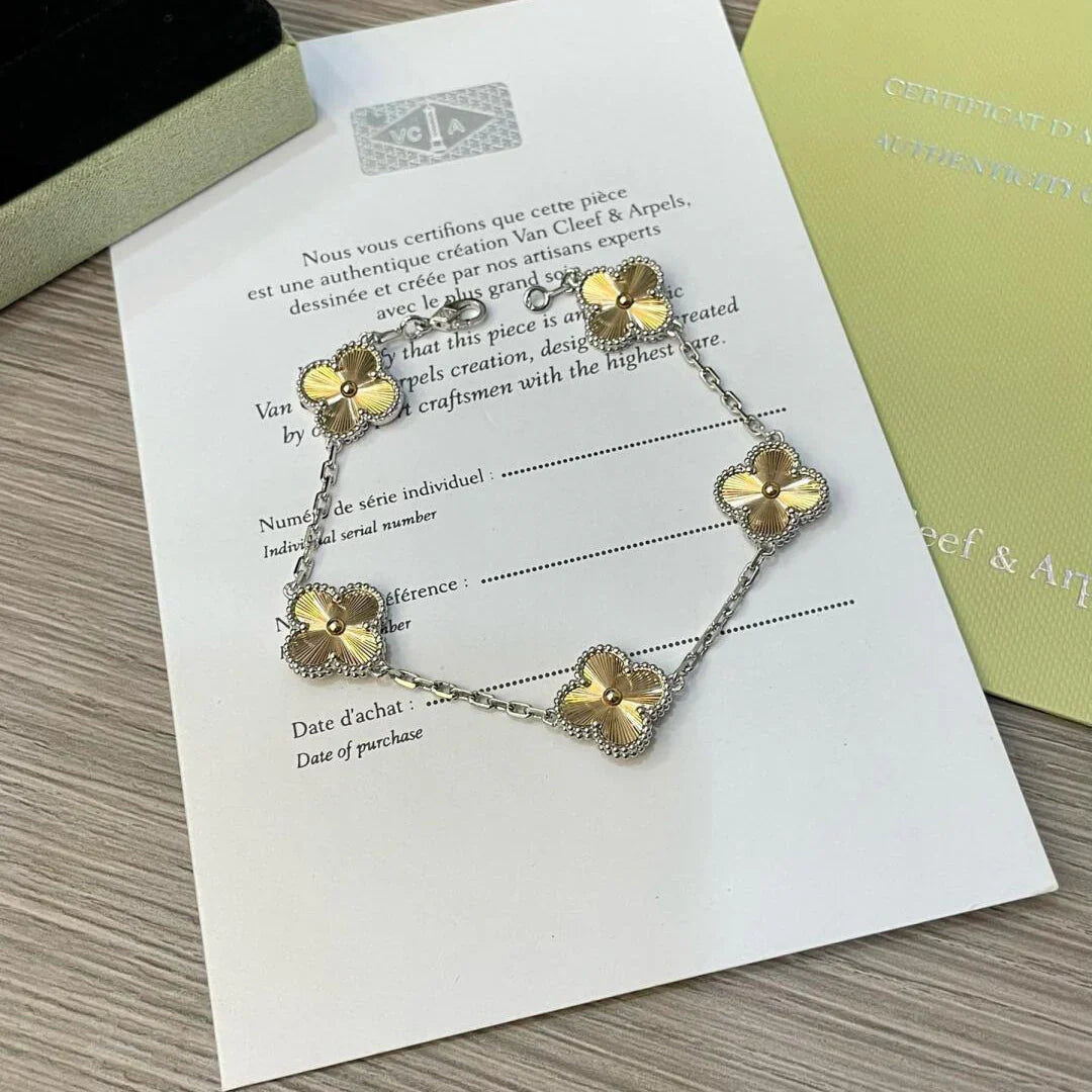 [Polaidi Jewelry] CLOVER 5 MOTIF LASER BRACELET COLLECTION