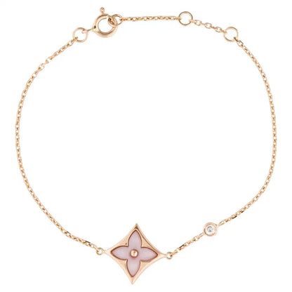 [Polaidi Jewelry]STAR 1 DIAMOND PINK GOLD BRACELET
