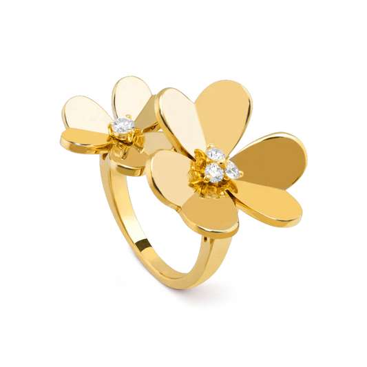 [Polaidi Jewelry]CLOVER COMOS GOLD DIAMOND RING