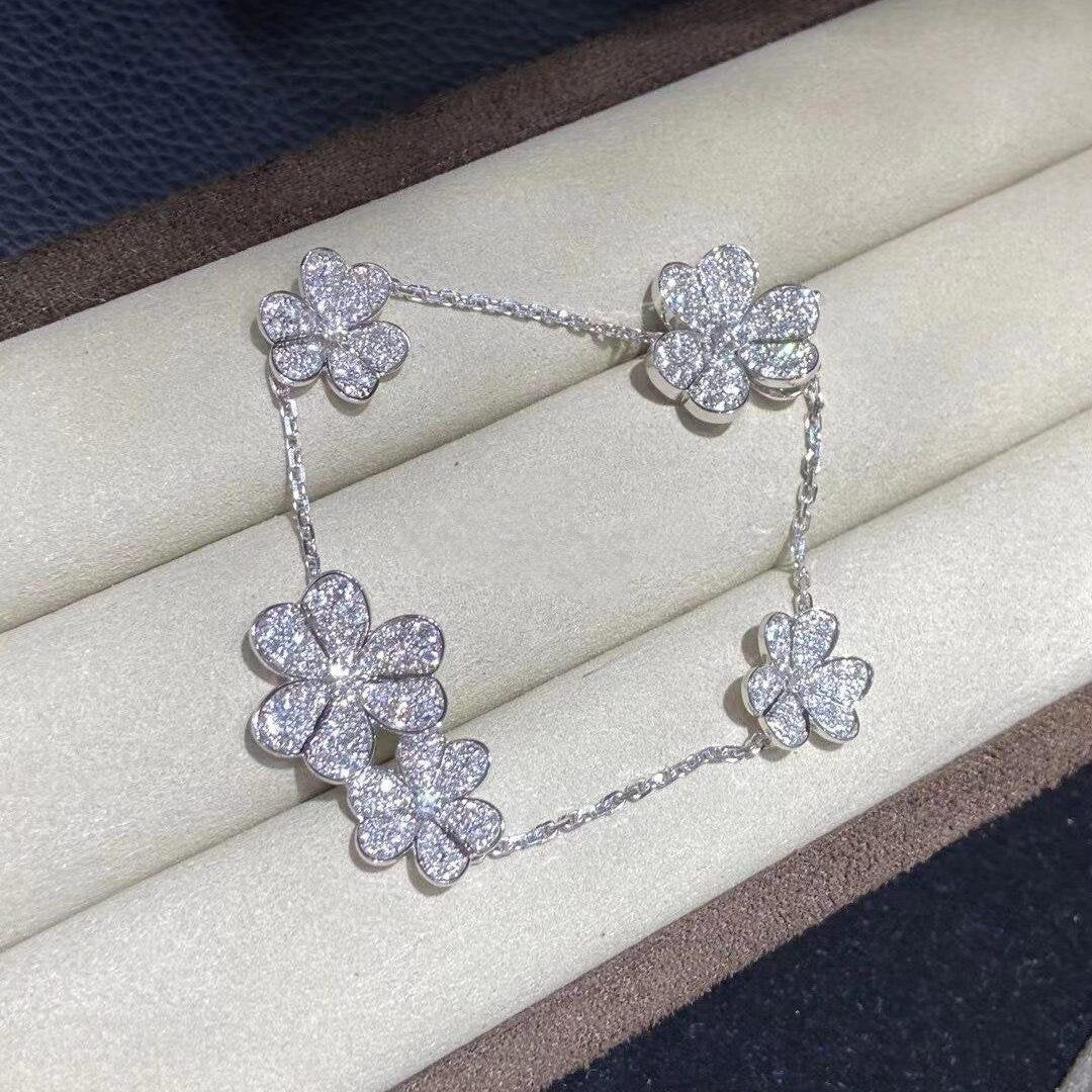 [：Polaidi Jewelry]FRIVOLE SILVER 5 FLOWERS BRACELET
