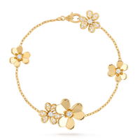 [Polaidi Jewelry ]FRIVOLE GOLD 5 FLOWERS BRACELET