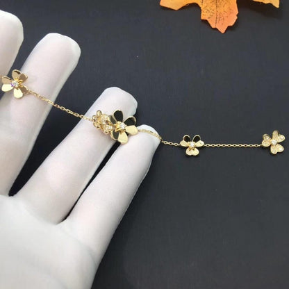[：Polaidi Jewelry]FRIVOLE GOLD 5 FLOWERS BRACELET