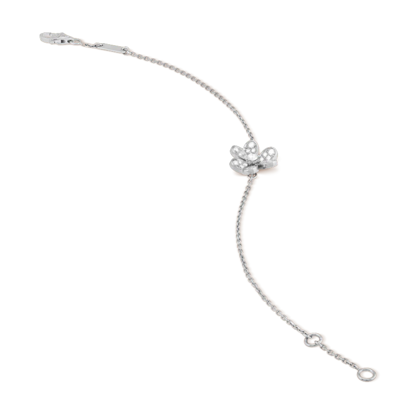 [：Polaidi Jewelry]FRIVOLE SILVER FLOWER DIAMOND BRACELET