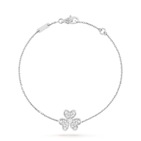 [Polaidi Jewelry ]FRIVOLE SILVER FLOWER DIAMOND BRACELET