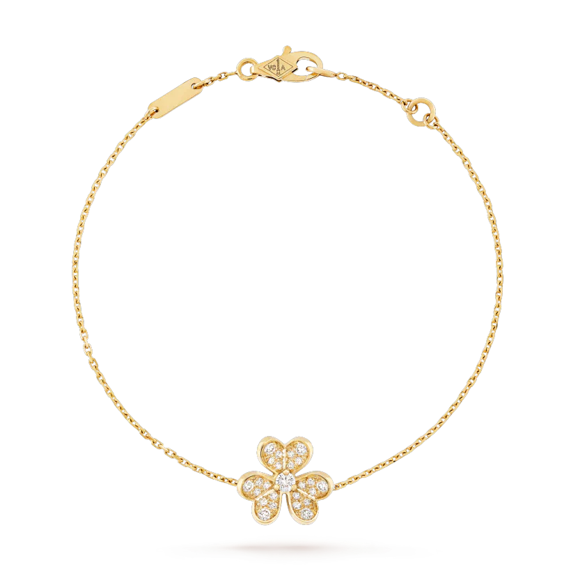 [：Polaidi Jewelry]フリヴォル ゴールドフラワー ダイヤモンド ブレスレット