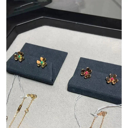 [：Polaidi Jewelry]FRIVOLE  FLOWER PINK EARRINGS