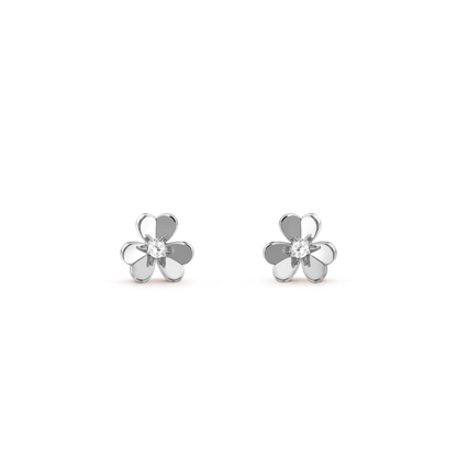 [：Polaidi Jewelry]FRIVOLE MINI SILVER FLOWER EARRINGS