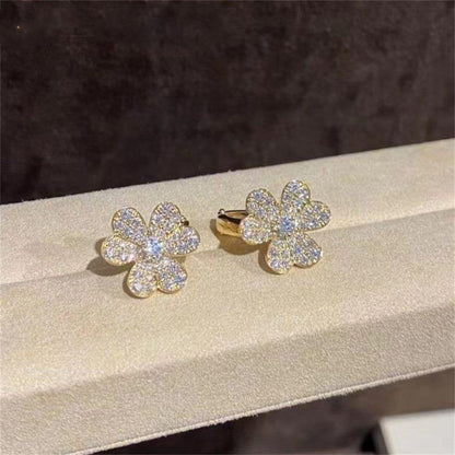 [：Polaidi Jewelry]FRIVOLE GOLD FLOWER DIAMOND EARRINGS