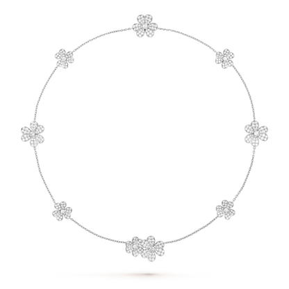 [：Polaidi Jewelry]FRIVOLE SILVER 9 FLOWERS NECKLACE