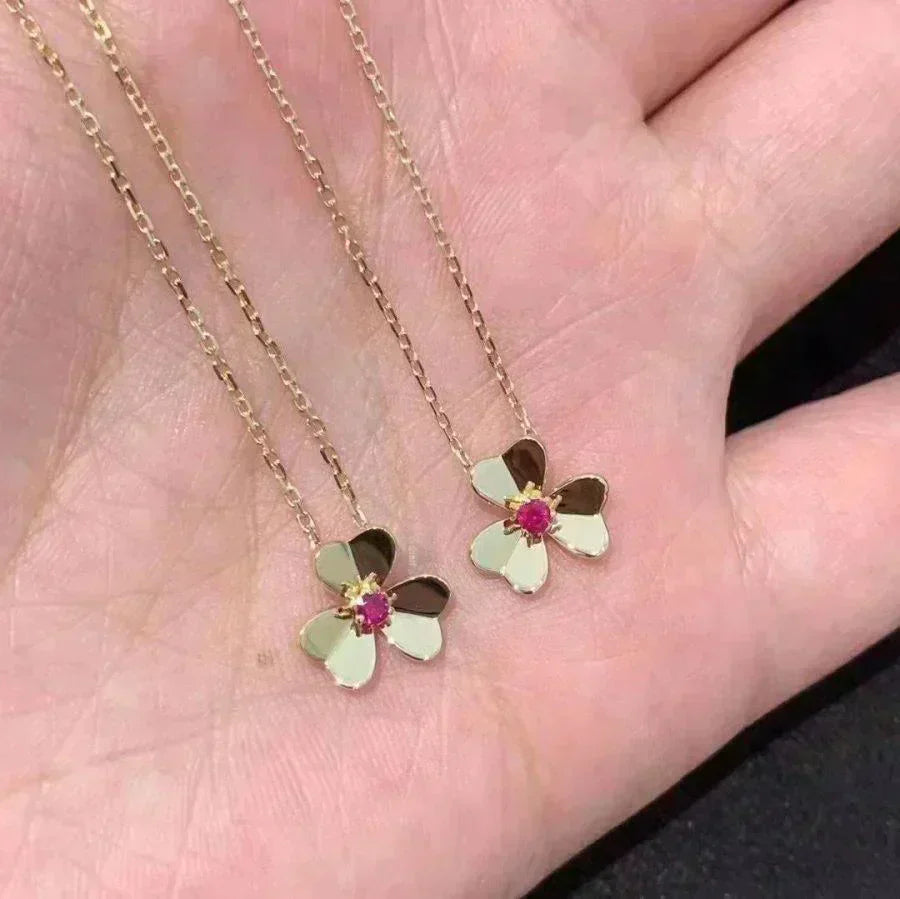 [：Polaidi Jewelry]FRIVOLE GOLD FLOWER NECKLACE