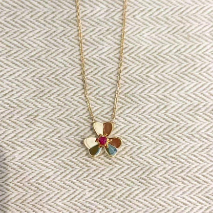[：Polaidi Jewelry]FRIVOLE GOLD FLOWER NECKLACE