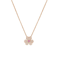 [Polaidi Jewelry ]FRIVOLE ROSE GOLD FLOWER DIAMOND NECKLACE