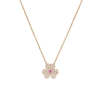 [Polaidi Jewelry ]FRIVOLE ROSE GOLD FLOWER DIAMOND NECKLACE
