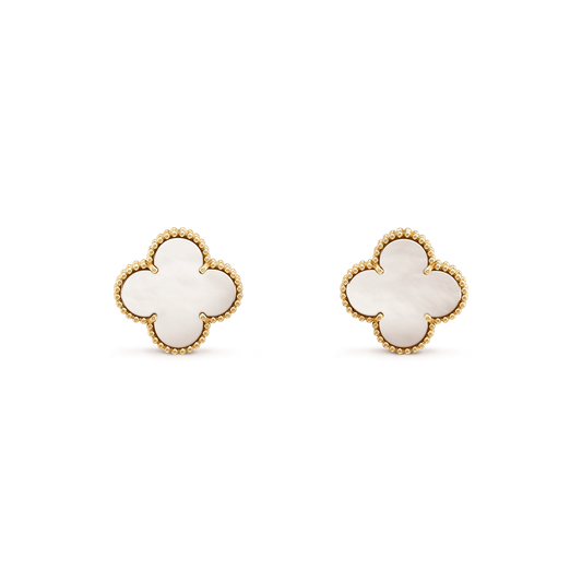 [：Polaidi Jewelry]CLOVER MINI GOLD EARRINGS