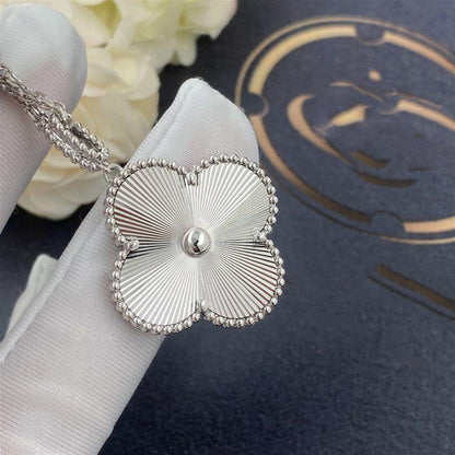 [：Polaidi Jewelry]CLOVER 25MM SILVER BIG CLOVER NECKLACE