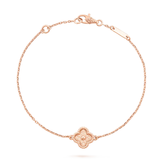 [：Polaidi Jewelry]CLOVER SINGLE FLOWER BRACELET