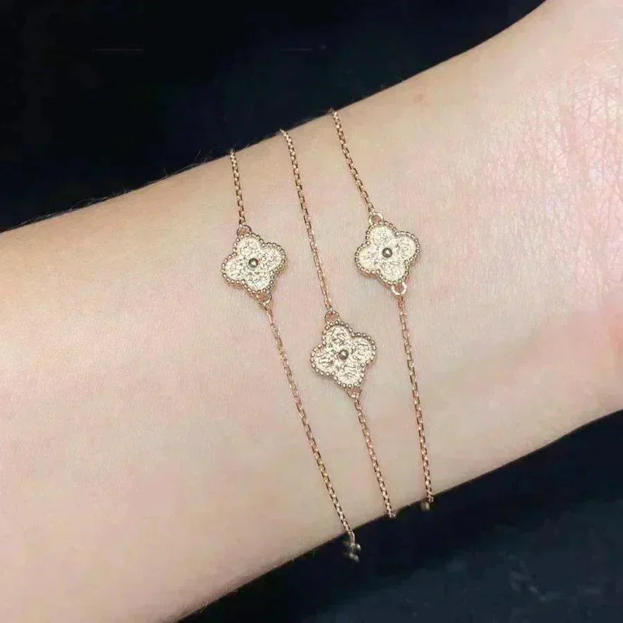 [：Polaidi Jewelry]クローバーシングルブレスレット