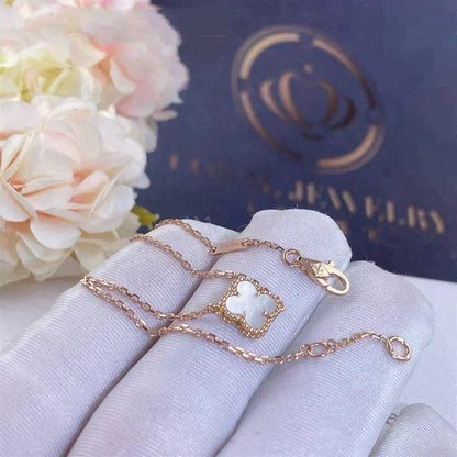 [：Polaidi Jewelry]CLOVER WHITE MOP SINGLE FLOWER BRACELET