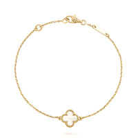 [Polaidi Jewelry ]CLOVER WHITE MOP SINGLE FLOWER BRACELET