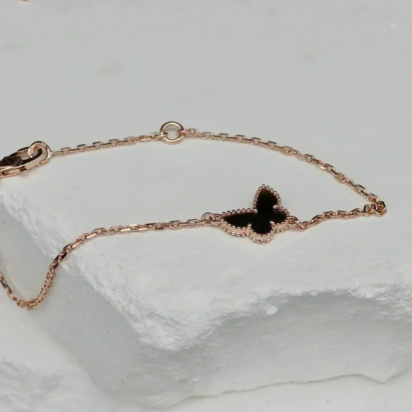 [:Polaidi Jewelry]BUTTERFLY ONYX　バタフライブレスレット